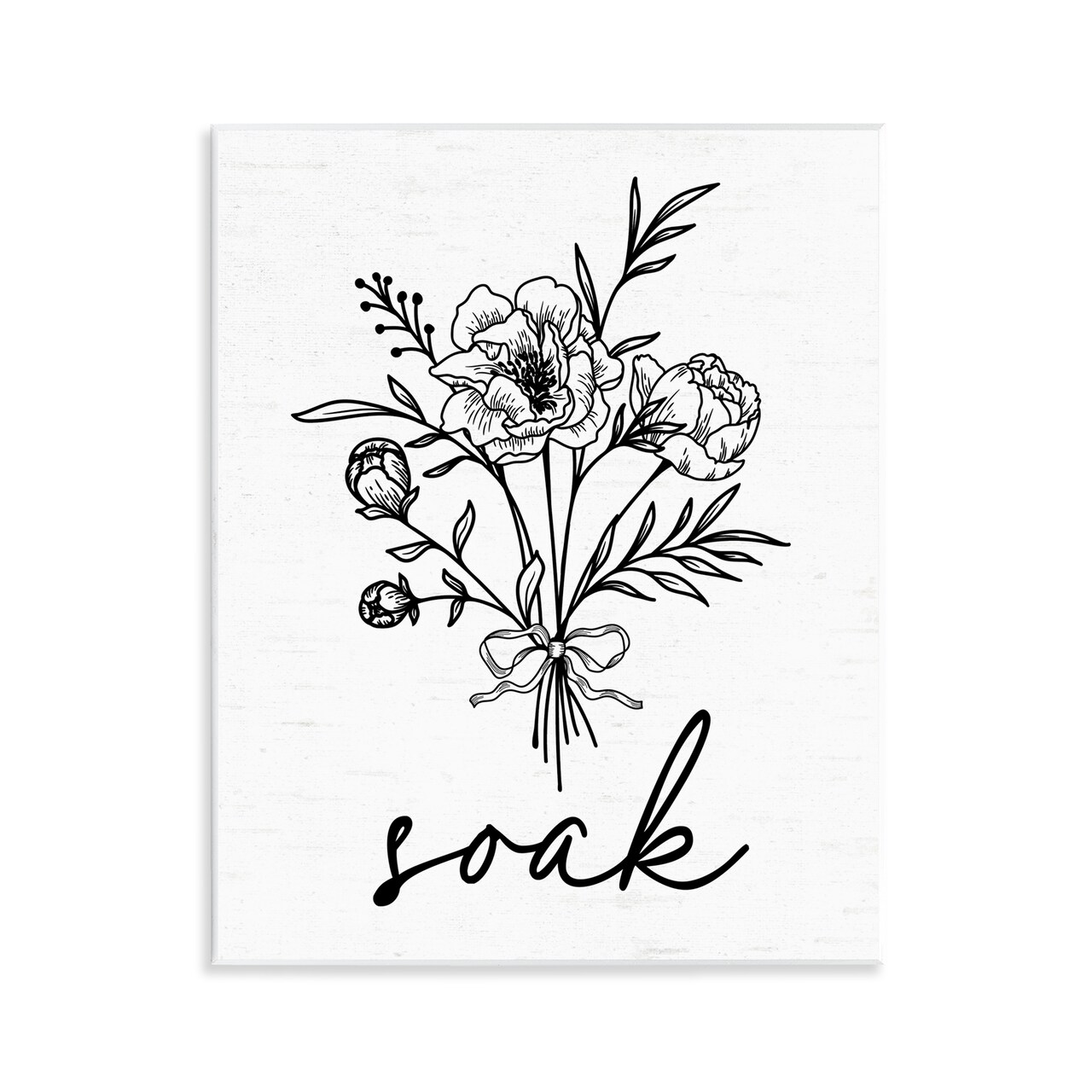 Stupell Industries Bathroom Herb Soak Wall Plaque, design by Lettered and Lined